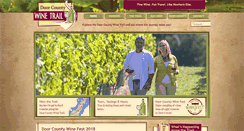 Desktop Screenshot of doorcountywinetrail.com